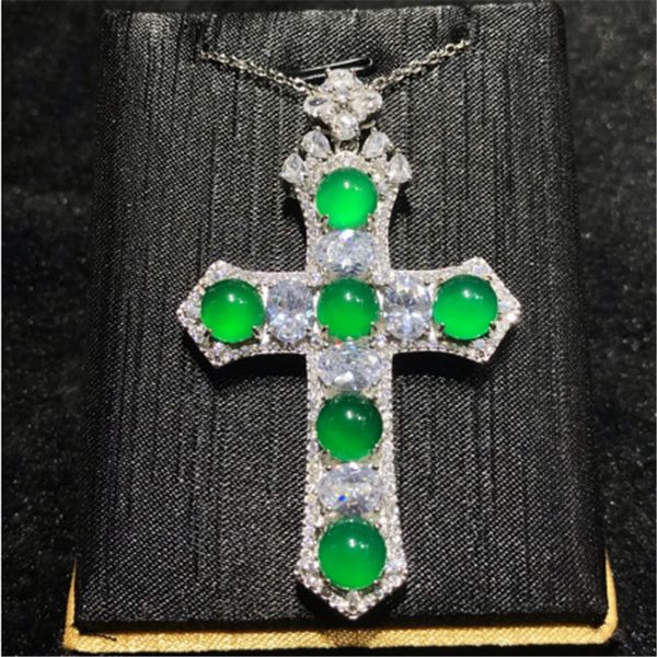 vintage lab jade emerald diamond cross necklace 925 sterling silver wedding pendants necklace for women men chocker jewelry
vintage lab jade emerald diamond cross necklace 925 sterling silver wedding pendants necklace for women men chocker jewelry