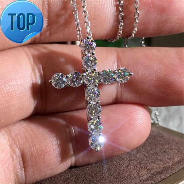 brand new luxury jewelry 925 sterling silver full round cut white z cz diamond cross pendant party popular women clavicle necklace gift
brand new luxury jewelry 925 sterling silver full round cut white z cz diamond cross pendant party popular women clavicle necklace gift