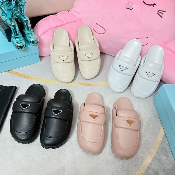 fashion soft padded nappa leather sabots slipper sandal women flip flops cover slippers summer new designer flat thick bottom sandals triang, Black
fashion soft padded nappa leather sabots slipper sandal women flip flops cover slippers summer new designer flat thick bottom sandals triang, Black
