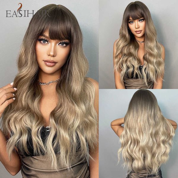 synthetic wigs easihair long brown ombre wavy synthetic wigs for women natural hair wig with bangs cute cosplay heat resistant daily wig 230, Black
synthetic wigs easihair long brown ombre wavy synthetic wigs for women natural hair wig with bangs cute cosplay heat resistant daily wig 230, Black