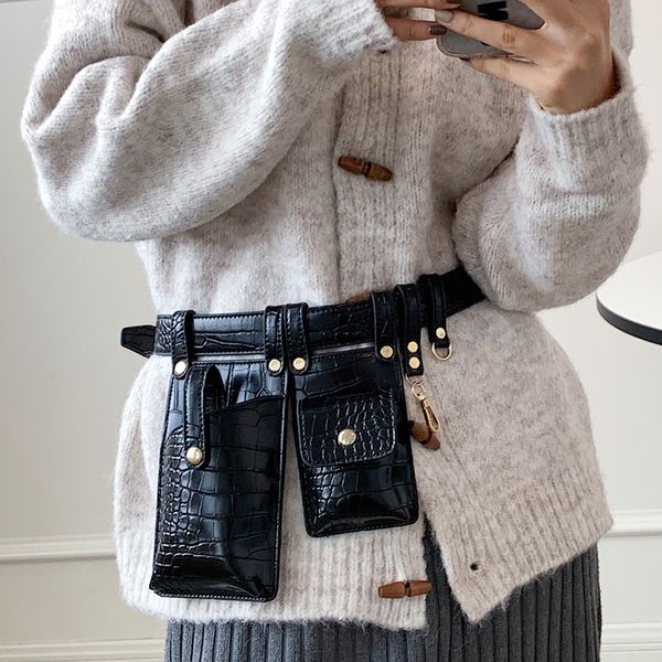 waist bags for women two pocket belt bag coat jeans fanny packs stone pattern leather bum phone purse 230310
waist bags for women two pocket belt bag coat jeans fanny packs stone pattern leather bum phone purse 230310
