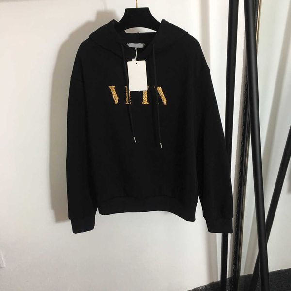 23ss brand designer women hoodie new heavy industry nail bead letter fashion everything long sleeve hoodie womens clothing, Black
23ss brand designer women hoodie new heavy industry nail bead letter fashion everything long sleeve hoodie womens clothing, Black