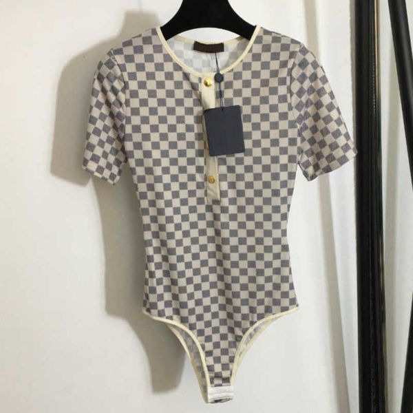 23ss women designer brand one-piece swimsuit new color contrast lattice round neck short sleeve one-piece swimsuit tights womens clothing a1, White;black
23ss women designer brand one-piece swimsuit new color contrast lattice round neck short sleeve one-piece swimsuit tights womens clothing a1, White;black