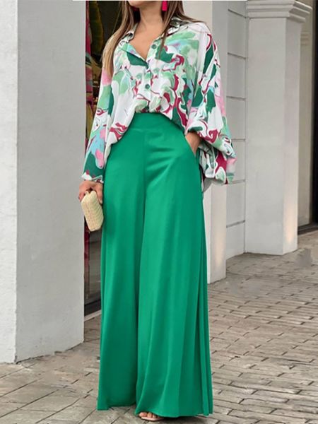 women's two piece pants summer casual loose vintage boho print shirt wide leg suits set lady fashion outfits 230310, White
women's two piece pants summer casual loose vintage boho print shirt wide leg suits set lady fashion outfits 230310, White