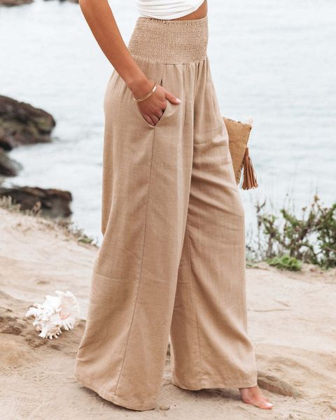 women's pants capris spring summer cotton linen style women loose long trousers leisure solid high waist ruched beach wide leg pants wi, Black;white
women's pants capris spring summer cotton linen style women loose long trousers leisure solid high waist ruched beach wide leg pants wi, Black;white