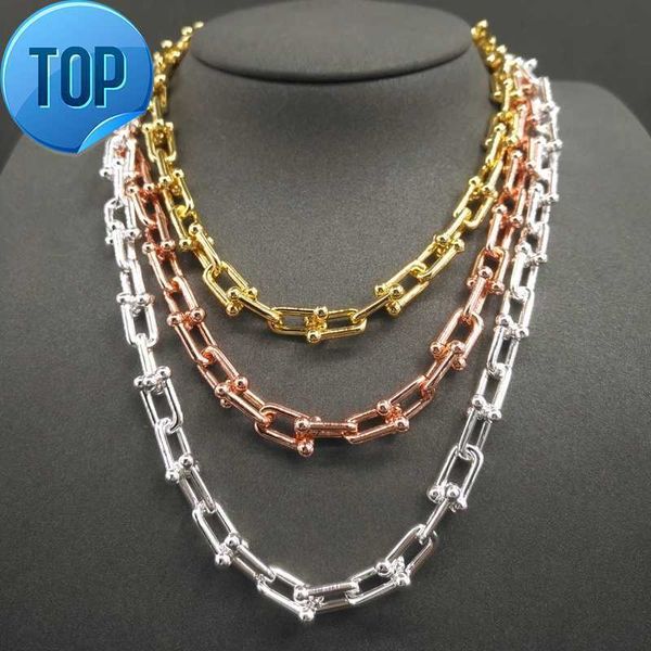 925 sterling silver necklace for women hardwear series chain link necklace charm small u type necklaces luxury brand jewelry
925 sterling silver necklace for women hardwear series chain link necklace charm small u type necklaces luxury brand jewelry