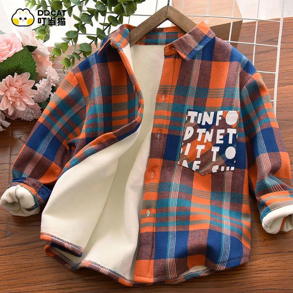 jackets boys' shirt autumn and winter cotton hsome coat middle children's plaid long sleeve plush spring 230310, Blue;gray
jackets boys' shirt autumn and winter cotton hsome coat middle children's plaid long sleeve plush spring 230310, Blue;gray