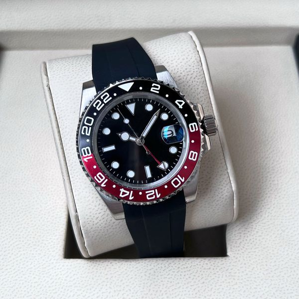 automatic mens watch with box 40mm dial designer wristwatch waterproof rubber strap classic generous rubber strap adjustable watches montres, Slivery;brown
automatic mens watch with box 40mm dial designer wristwatch waterproof rubber strap classic generous rubber strap adjustable watches montres, Slivery;brown