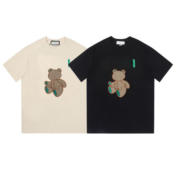 letter embroidered cotton t shirts men summer cute bear tees for couple black sport, White;black
letter embroidered cotton t shirts men summer cute bear tees for couple black sport, White;black