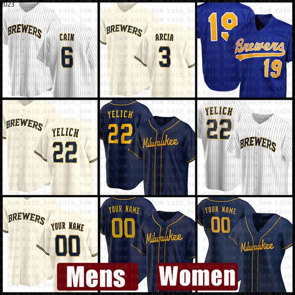 2023 milwaukee mens brewers women baseball jersey 22 christian yelich custom 19 robin yount 8 ryan braun 7 eric thames 6 lorenzo cain, Blue;black
2023 milwaukee mens brewers women baseball jersey 22 christian yelich custom 19 robin yount 8 ryan braun 7 eric thames 6 lorenzo cain, Blue;black