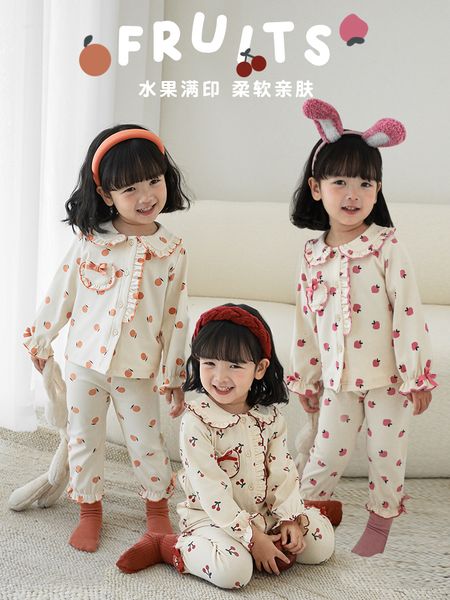 pajamas autumn children bow homewear baby girls lapel cute printing long sleeve pajamas sets 230310, Blue;red
pajamas autumn children bow homewear baby girls lapel cute printing long sleeve pajamas sets 230310, Blue;red