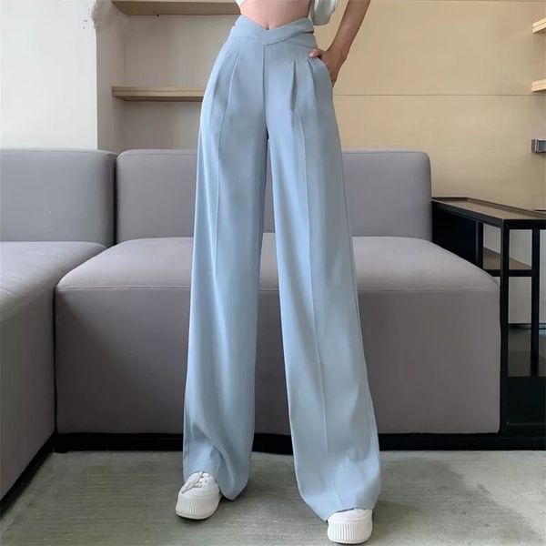 women's pants capris korean fashion wide leg pants high waist solid casual loose office lady suit pants straight trousers women baggy p, Black;white
women's pants capris korean fashion wide leg pants high waist solid casual loose office lady suit pants straight trousers women baggy p, Black;white