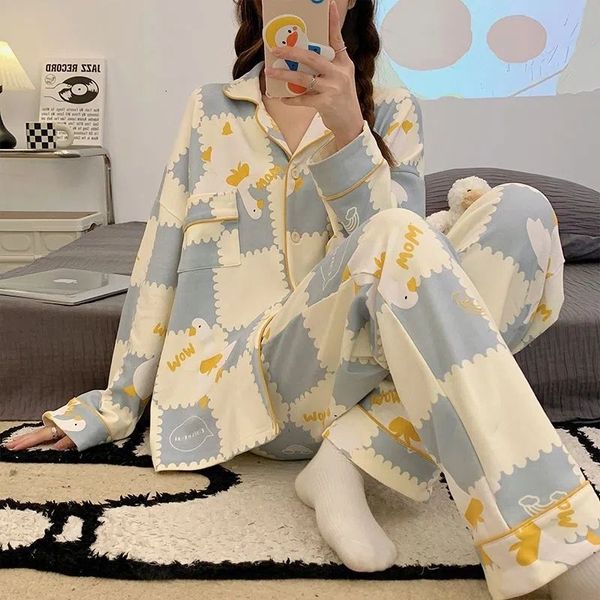 women's sleepwear cotton pajamas women summer long-sleeved trousers two-piece suit women's satin loose printed home wear casual fa, Black;red
women's sleepwear cotton pajamas women summer long-sleeved trousers two-piece suit women's satin loose printed home wear casual fa, Black;red