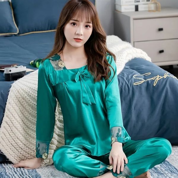 women's sleepwear womens silk satin pajamas pyjamas set sleepwear pijama couple pajamas suit female sleep two piece set loungewear 37a1, Black;red
women's sleepwear womens silk satin pajamas pyjamas set sleepwear pijama couple pajamas suit female sleep two piece set loungewear 37a1, Black;red