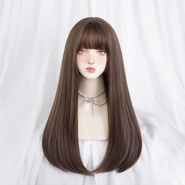 synthetic wig asian internet celebrity fashion lolita women's daily party activities straight hair, Black
synthetic wig asian internet celebrity fashion lolita women's daily party activities straight hair, Black