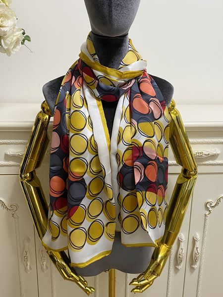 women's square scarf scarves shawl 100% silk material yellow pint letters dot pattern size 170cm - 63cm, Blue;gray
women's square scarf scarves shawl 100% silk material yellow pint letters dot pattern size 170cm - 63cm, Blue;gray