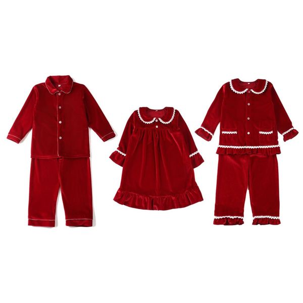 pajamas red velvet kids sleepwear christmas pajamas for children girls clothing sets spring soft girl nightdress pajama boys pyjamas set 230, Blue;red
pajamas red velvet kids sleepwear christmas pajamas for children girls clothing sets spring soft girl nightdress pajama boys pyjamas set 230, Blue;red