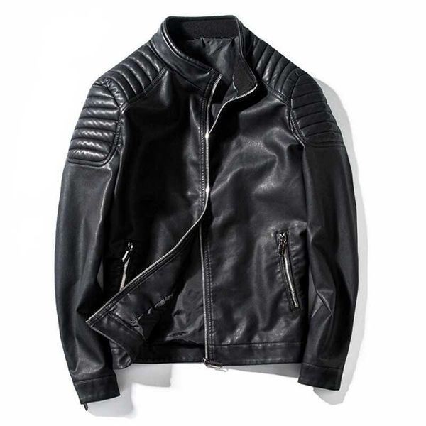 wholesale- motorcycle jacket mens leather male casual stand collar fashion bomber jacket jaqueta de couro masculino outwear coatusrw, Black
wholesale- motorcycle jacket mens leather male casual stand collar fashion bomber jacket jaqueta de couro masculino outwear coatusrw, Black