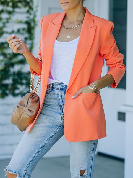 women's suits blazers blazer women solid color long sleeves slim-fitting coat spring summer temperament occupation office blazer femme, White;black
women's suits blazers blazer women solid color long sleeves slim-fitting coat spring summer temperament occupation office blazer femme, White;black