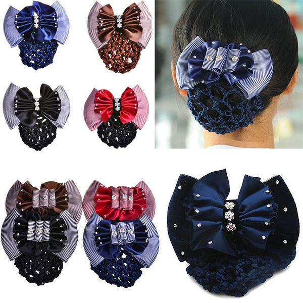personalized floral satin bow hair net barrette bank staff flight attendant nurses satin hair clip net snood women hair accessories
personalized floral satin bow hair net barrette bank staff flight attendant nurses satin hair clip net snood women hair accessories