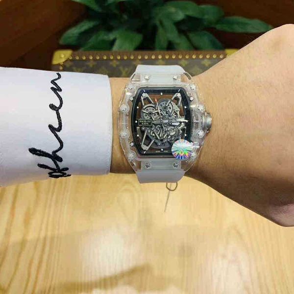 mens 2022 richa milles crystal transparent hollowed out automatic mechanical watch waterproof fashion luminous tape sense of technology high, Slivery;black
mens 2022 richa milles crystal transparent hollowed out automatic mechanical watch waterproof fashion luminous tape sense of technology high, Slivery;black