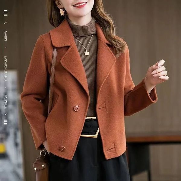 women's jackets coat female spring and autumn outer wear woolen coat small fragrance short style foreign 230310, Black;brown
women's jackets coat female spring and autumn outer wear woolen coat small fragrance short style foreign 230310, Black;brown