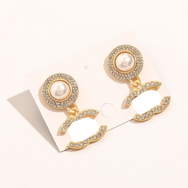 never fade 18k gold plated 925 silver luxury brand designers c-letters stud geometric famous women stainless steel crystal pearl earring wed, Golden;silver
never fade 18k gold plated 925 silver luxury brand designers c-letters stud geometric famous women stainless steel crystal pearl earring wed, Golden;silver