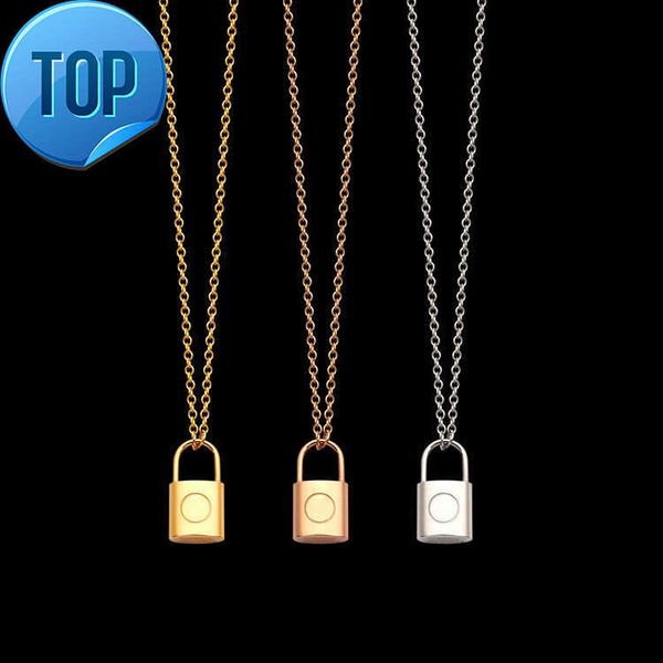 stainless steel lock pendant necklaces 3 colors gold plated classic style printed women designer jewelry, Silver
stainless steel lock pendant necklaces 3 colors gold plated classic style printed women designer jewelry, Silver