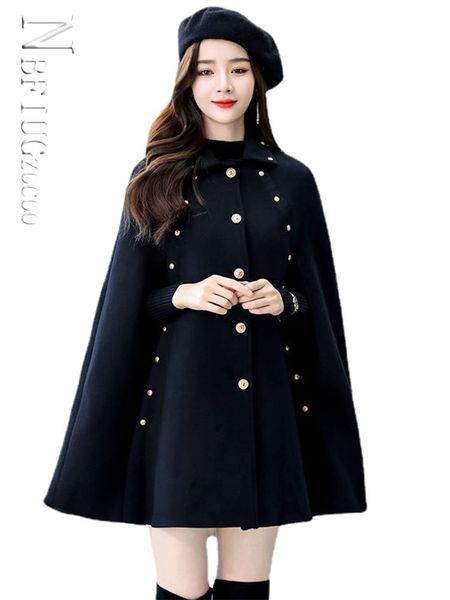 women's jackets black wool coat fall winter loose retro fashion warm and slim windbreaker 230310, Black;brown
women's jackets black wool coat fall winter loose retro fashion warm and slim windbreaker 230310, Black;brown