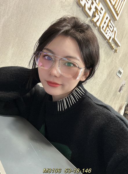new ultra-light comfortable net red pure titanium frame fashion personality big face men's and women's prescription mirror korean, Silver