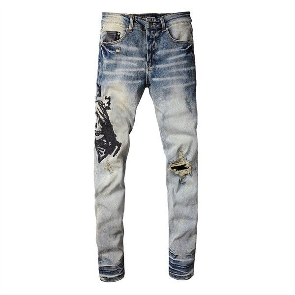 mens jeans for guys rip slim fit skinny man pants orange star patches wearing biker denim stretch cult stretch motorcycle trendy long straig, Blue
mens jeans for guys rip slim fit skinny man pants orange star patches wearing biker denim stretch cult stretch motorcycle trendy long straig, Blue