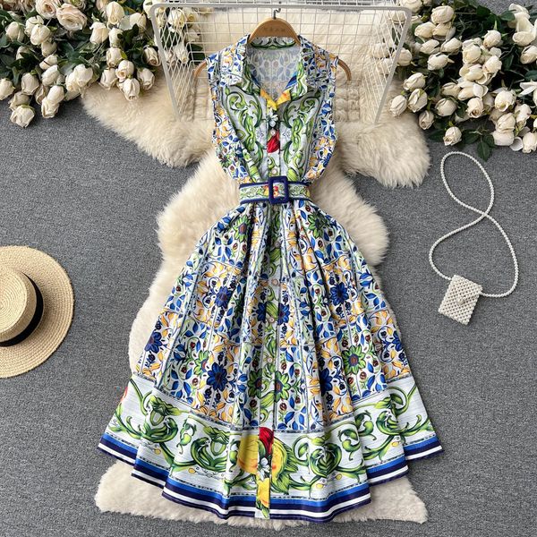 2023 summer casual dresses runway shirt dress women's notch collar sleeveless blue and white porcelain print lace up belt pleated midi, Black;gray
2023 summer casual dresses runway shirt dress women's notch collar sleeveless blue and white porcelain print lace up belt pleated midi, Black;gray