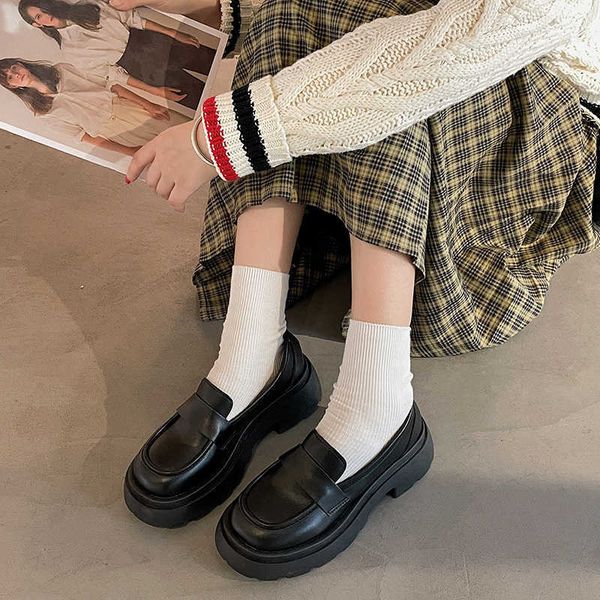 dress shoes women loafers shoes spring autumn flats shoes casual platform leather shoes british style jk uniform ladies shoes lolita brand j, Black
dress shoes women loafers shoes spring autumn flats shoes casual platform leather shoes british style jk uniform ladies shoes lolita brand j, Black