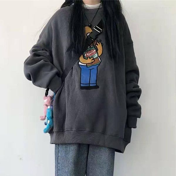 women's hoodies women's cartoon print fleece sweatshirt oversize long sleeve o neck pullover girls 2023 autumn winter casual loose, Black
women's hoodies women's cartoon print fleece sweatshirt oversize long sleeve o neck pullover girls 2023 autumn winter casual loose, Black