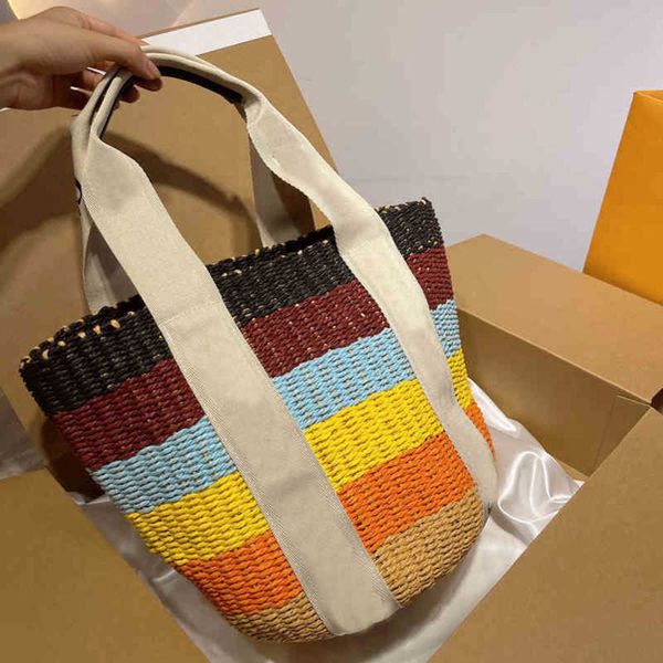totes summer straw bucket women handbags woven rainbow tote beach handbag lady crossbody bags vocation purses 220704
totes summer straw bucket women handbags woven rainbow tote beach handbag lady crossbody bags vocation purses 220704