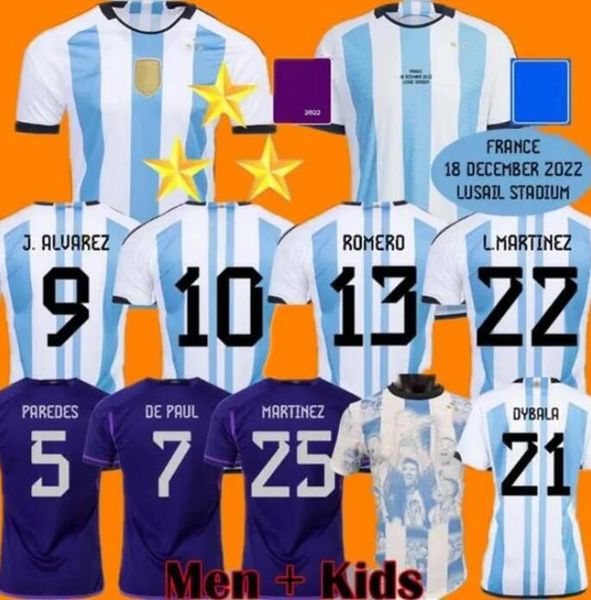 3 stars argentina soccer jerseys 2022 champions special fans player version dybala martinez maradona football shirt 22 23 men kids sets unif, Black;yellow
3 stars argentina soccer jerseys 2022 champions special fans player version dybala martinez maradona football shirt 22 23 men kids sets unif, Black;yellow