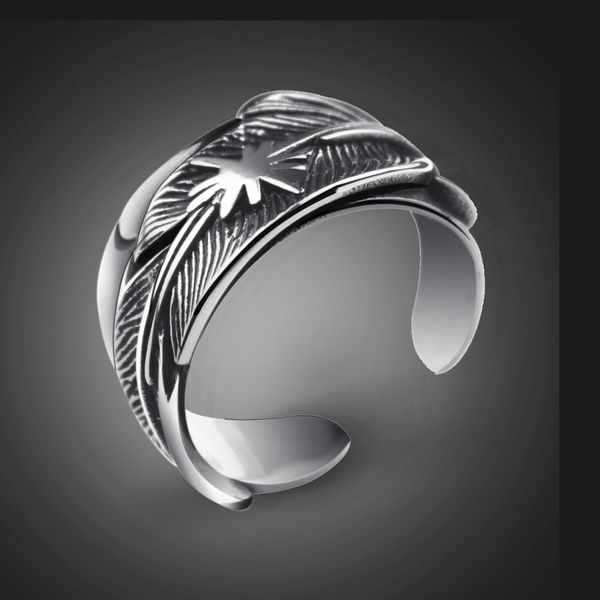 10pcs retro silver color feather open ring for men's woman hip hop rock finger ring punk gift
10pcs retro silver color feather open ring for men's woman hip hop rock finger ring punk gift