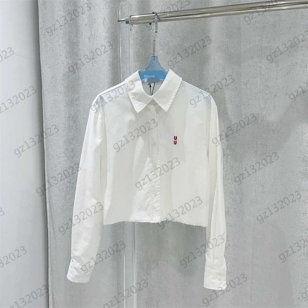 womens blouses red letter embroidery lapel long sleeves shirts single row button hem raw trim designer blouse coats designer women, White
womens blouses red letter embroidery lapel long sleeves shirts single row button hem raw trim designer blouse coats designer women, White