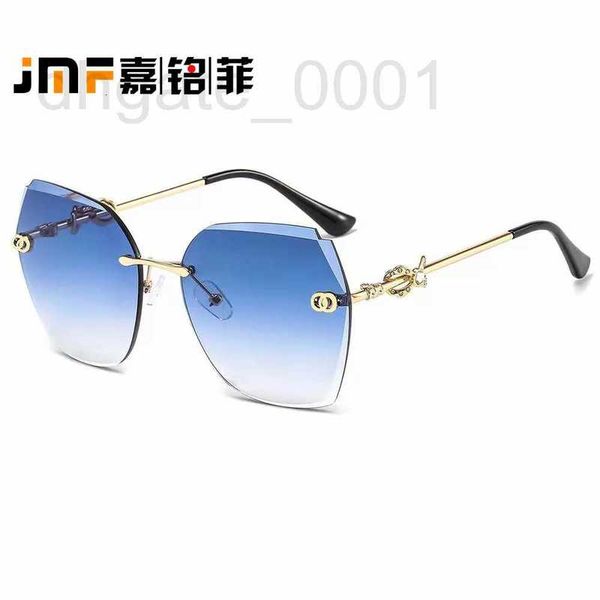 sunglasses designer new women's elegant bow set diamond cutting rimless glasses ue60, White;black
sunglasses designer new women's elegant bow set diamond cutting rimless glasses ue60, White;black
