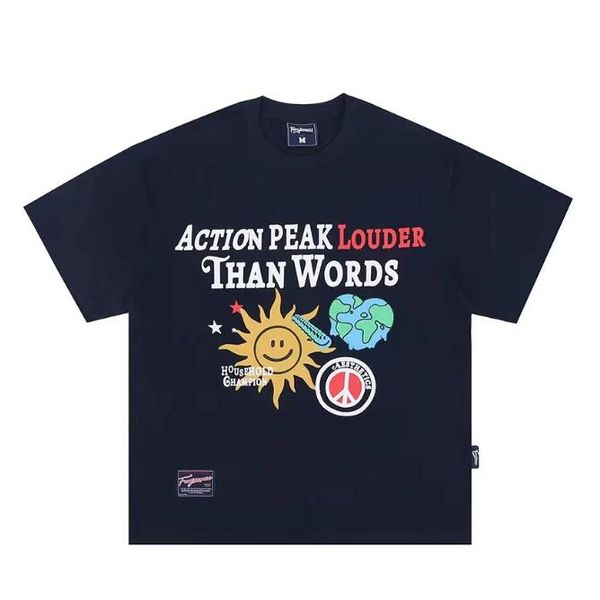men's plus tees printed short sleeve t-shirt women t shirts, Black;brown
