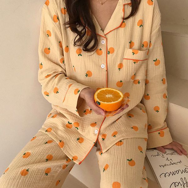 women's sleepwear kawaii cotton home suit korean sleepwear orange print pajamas women autumn pijama pyjamas long sleeve pants 2piece se, Black;red
women's sleepwear kawaii cotton home suit korean sleepwear orange print pajamas women autumn pijama pyjamas long sleeve pants 2piece se, Black;red