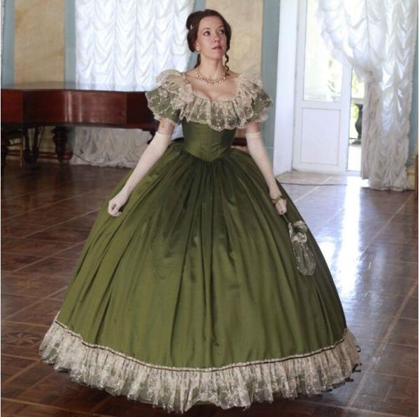 victorian hunter green prom dresses princess off shoulder cosplay scarlett civil war southern belle lace-up evening dress, Black
victorian hunter green prom dresses princess off shoulder cosplay scarlett civil war southern belle lace-up evening dress, Black