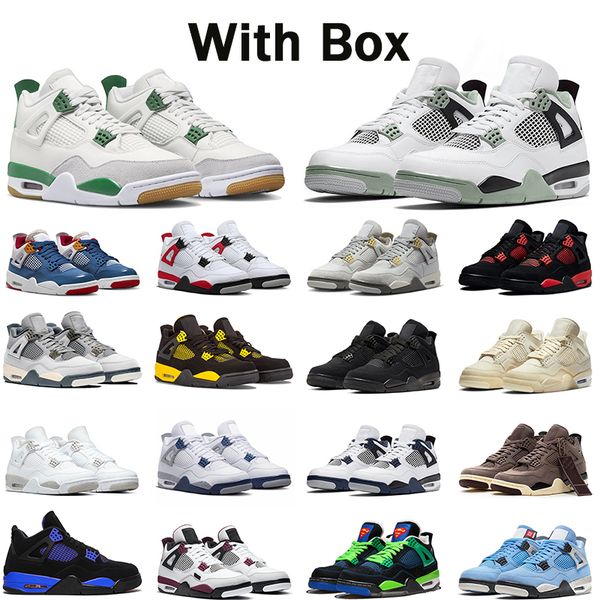 2023 with box jumpman 4 mens basketball shoes pine green 4s military black cat red cement canyon university blue sail oreo neon men women sn, White;red
2023 with box jumpman 4 mens basketball shoes pine green 4s military black cat red cement canyon university blue sail oreo neon men women sn, White;red