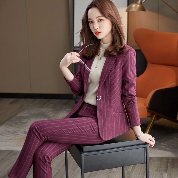 women's suits blazers fabric pantsuits formal ol styles business suits elegant striped ladies office autumn winter professional blazers, White;black
women's suits blazers fabric pantsuits formal ol styles business suits elegant striped ladies office autumn winter professional blazers, White;black