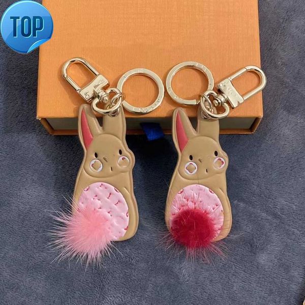 2023 new designer keychain rabbit and panda plush cute ladies' bag pendant men's car key high-grade creative pendant, Silver
2023 new designer keychain rabbit and panda plush cute ladies' bag pendant men's car key high-grade creative pendant, Silver