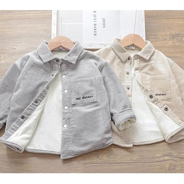 jackets 28 years toddler boys shirt plus velvet warm winter shirts for kids jacket fashion thick corduroy children's outerwear clothing, Blue;gray
jackets 28 years toddler boys shirt plus velvet warm winter shirts for kids jacket fashion thick corduroy children's outerwear clothing, Blue;gray