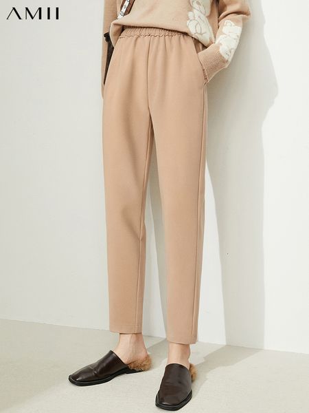 women's pants capris amii minimalism winter casual pants women fashion high waist wool pants elastic sport straight pant female bottoms, Black;white
women's pants capris amii minimalism winter casual pants women fashion high waist wool pants elastic sport straight pant female bottoms, Black;white