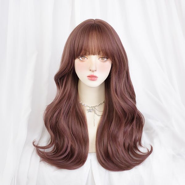 synthetic wig asian internet celebrity fashion lolita women's daily party activities micro roll, Black
synthetic wig asian internet celebrity fashion lolita women's daily party activities micro roll, Black