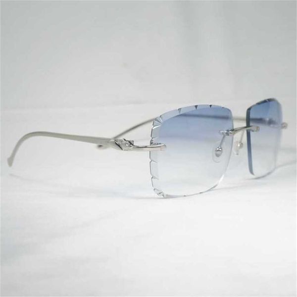 sunglasses vintage diamond cut sunglasses leopard style oversize gafas retro shades men goggles for driving rimless eyewearkajia 2023, White;black
sunglasses vintage diamond cut sunglasses leopard style oversize gafas retro shades men goggles for driving rimless eyewearkajia 2023, White;black