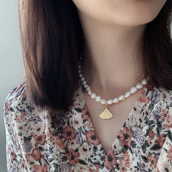 celi french 925 sterling silver feminine style choker shell pearl short neck chain necklace
celi french 925 sterling silver feminine style choker shell pearl short neck chain necklace